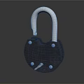 Modern lock combination lockset metal lock 3d model