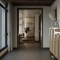 Modern Store Front Desk Interior With Wooden Shelves Bench And Large Window