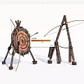 Modern archery target 3d model