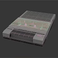 Vintage Cassette Audio Player With Retro Design Control Buttons And Speaker Grille