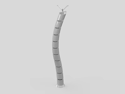 Modern upper line tube snake-shaped upper line tube 3d model