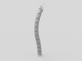 Modern upper line tube snake-shaped upper line tube 3d model