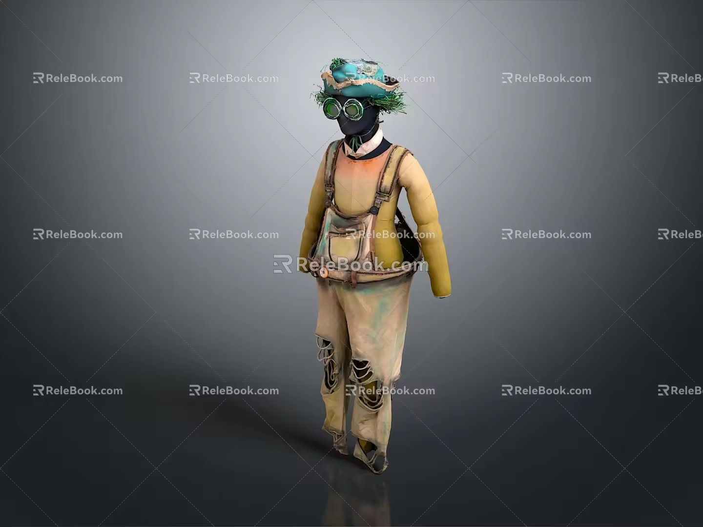 Scarecrow Dummy Carto Virtual Character Virtual Character Movie Character 3d model