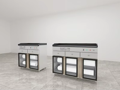 Two Modern Stainless Steel Kitchen Appliances with Transparent Glass Doors and Control Panels 3d model