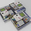 Vintage Game Boy Digital Gaming Consoles With Original Packaging And Cartridges
