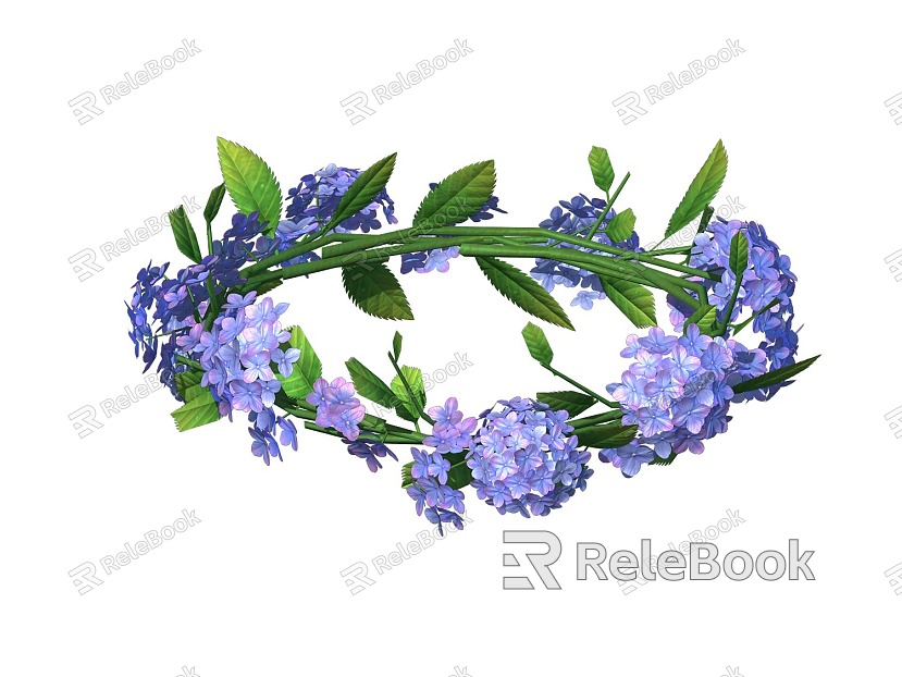 wreath next era wreath beauty wreath low model wreath head flower corolla grass ring model