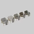 Modern Comfortable Green Accent Chair with Wooden Armrests and Gray Blanket