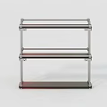 Modern Metal Three tier Open Design Shelving Unit For Home Storage Organization