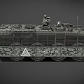 Armored Vehicle Armored Transport Vehicle Armored Carrier Launcher Light Tank Infantry Fighting Vehicle Low Face Number Low Model Simple Model Game Sub-era Film and Television Level 3d model