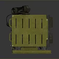 MK48 MOD7 Military Weapon Control Device With Green Casing And Interface Panels