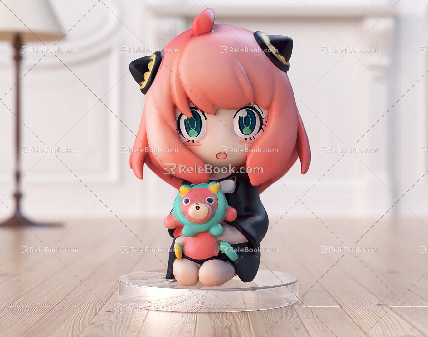 Hand-made Bubble Mart POPMART Girl's Gift in stock Spy Fanjia Arnia Decorations Cute Characters Cartoon Characters 3d model