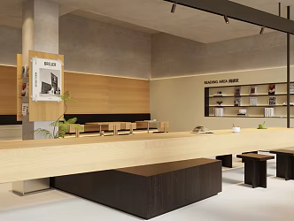 Log Wind Cafe Milk Tea Shop Coffee Table and Chair Coffee Book Bar Milk Tea Shop Dining Area Indoor Landscape 3d model