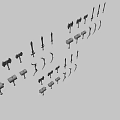 Various Fantasy Weapon Collection Featuring Axes Hammers Swords Bows And Detailed Designs