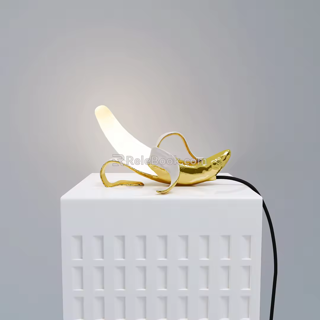 Modern Alien Table Lamp Banana Decorative Lamp 3d model