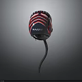 Stylish Maverick Sports Helmet with Striped Design and Red Blue Purple Colors for Protection