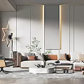 Modern Sofa Coffee Table Combination Sofa Coffee Table 3d model
