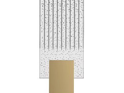 Modern Wall Light With Vertical Stripes And Gold Base For Home Interior 3d model