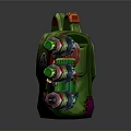 Stylish Green and Red Design Household Products Including Bags and Roll Items