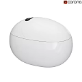 Modern White Round Toilet With Sleek Design And Smart Sensor Features 3d model