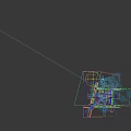 Aerial View Planning of Modern Building Complex With Connected Structures Green Spaces and Parking Areas