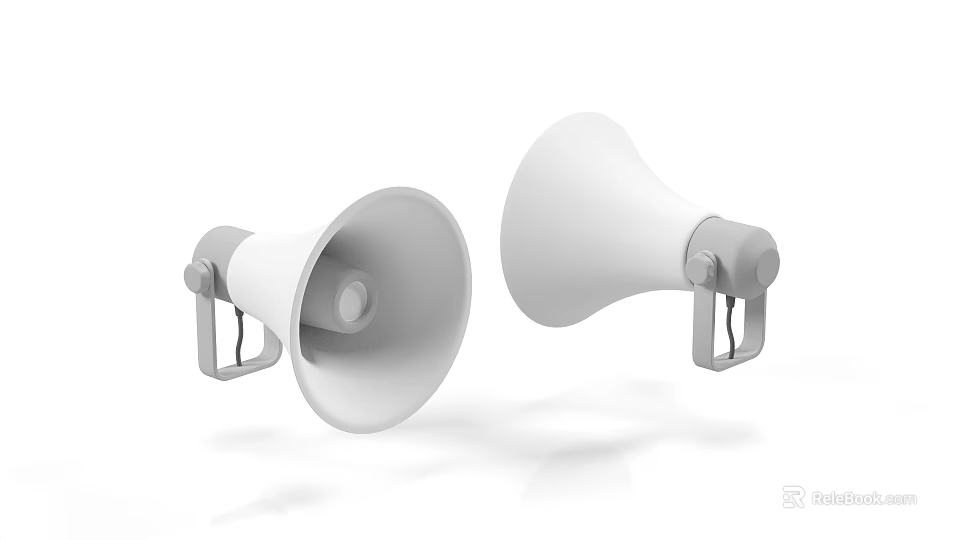 High Quality Commercial Loudspeakers As Reliable Business Equipment For Public Address Systems 3d model 