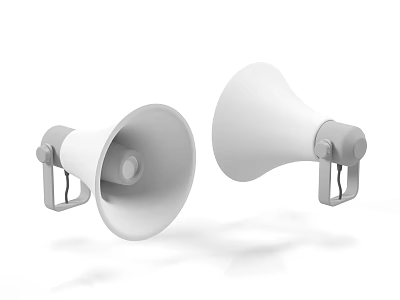 High Quality Commercial Loudspeakers As Reliable Business Equipment For Public Address Systems 3d model