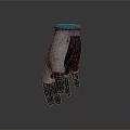 Fashionable Mesh Glove Design With Turquoise Cuff Black Fingers And Comfortable Fit
