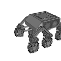 Smart Machine With Multiple Wheels And Mechanical Structure For Exploration Tasks 3d model