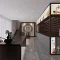 Traditional Chinese Medicine Clinic Interior With Reception Desk Traditional Decor And Wooden Furniture