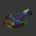 Crossbow Mechanical Crossbow Shift Bow and Arrow Shoot Far Equipment Weapons High-tech Crossbow 3d model