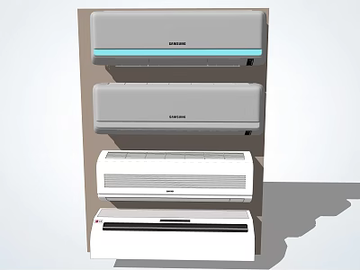 Samsung Air Conditioner Fans Various Models And Sleek Design For Home Use 3d model