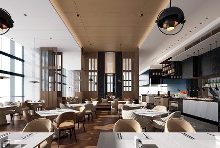 Modern Restaurant 3d model