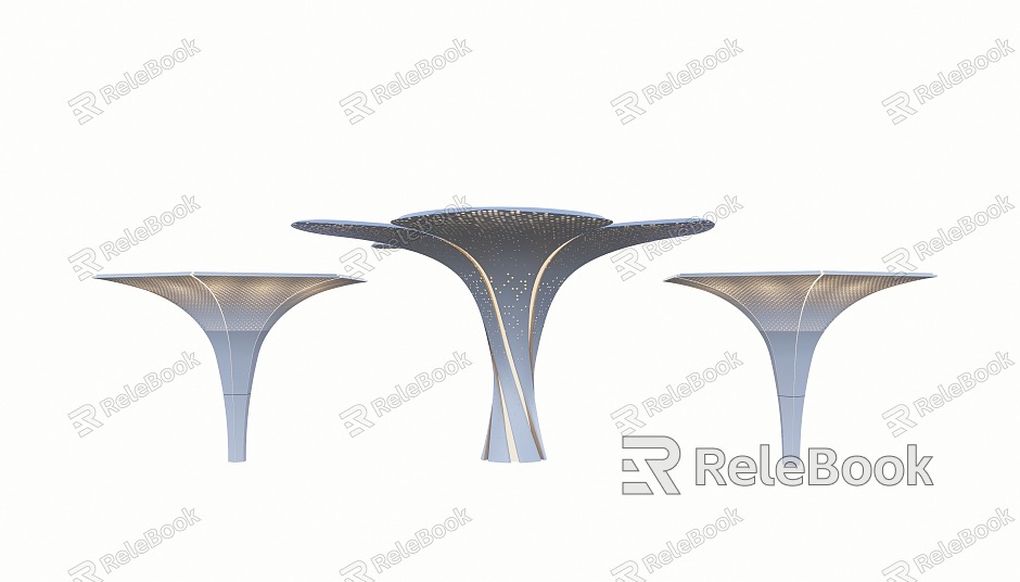 Modern Column Special-shaped Sculpture Sculpture Sculpture Landscape Lamp Technology Sense Column model