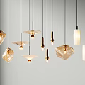 Modern chandelier combination 3d model