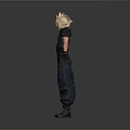 Two Blonde Haired Men in Sleeveless Black Outfits With Shoulder Armor and Outstretched Arms