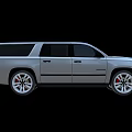 Silver Chevrolet SUV With Black Roof Rack And Multi Spoke Wheels Design