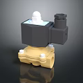 Industrial Solenoid Valve Equipment With Brass Body And White Plastic Top Components