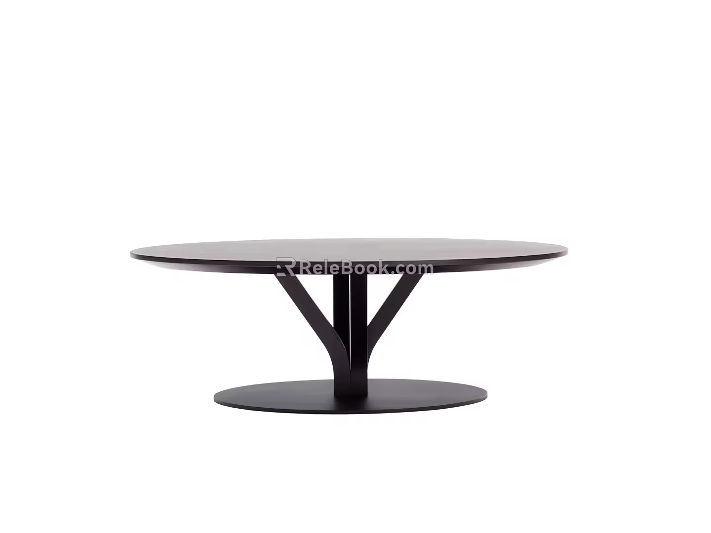 Modern Round Table Simple Solid Wood Round Table 3d model