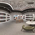 LATPAK Showroom Interior Featuring Organized Color Swatches Shelves Table And Chairs