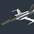 U.S. Air Force Military Fighter Jet With Sleek Silver Body And Cockpit Design