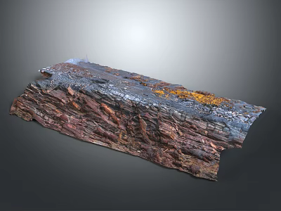 Wood Stone Composite Material with Natural Texture and Mixed Colors for Home Decor Table Surface 3d model