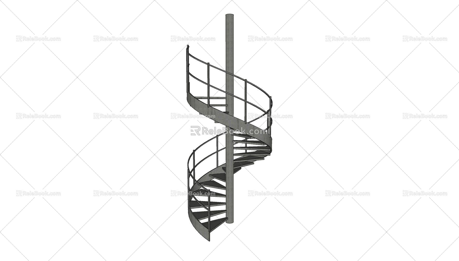 revolving staircase 3d model