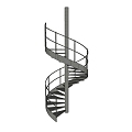 revolving staircase 3d model