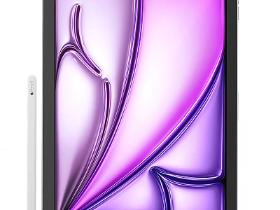Sleek Tablet Computer With Vibrant Display Screen And Stylus Pen Accessory 3d model