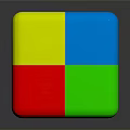 Vibrant Colored Rubik's Cube With Red Green Blue Yellow Faces