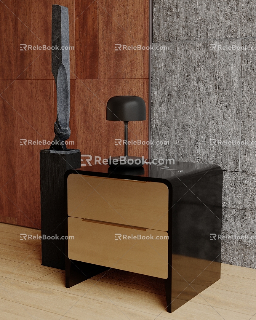 Table lamp table lamp side 3d model