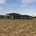 Modern Road Infrastructure Construction With Steel Frame And Open Land