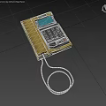 Realistic Cyberpunk Phone 3D Model 3d model