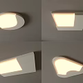 Modern Ceiling Lights Featuring Soft Illumination And Various Geometric Shapes