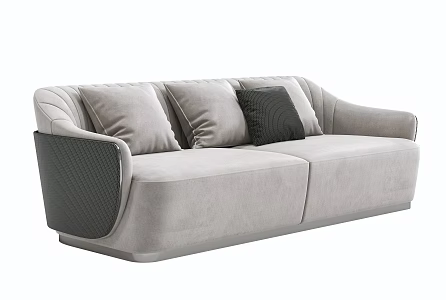Modern Light Luxury Multiplayer Sofa 3d model